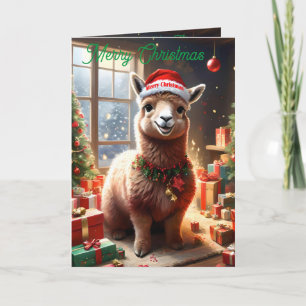 Fijne Llama Kerst, Kerst Kaart