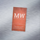 Fijne Luxe Leer | Dubbel Gestikt Magnetisch Visitekaartje (Voorbeeld)