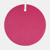 Fijne luxe roze doek textuur. glas ornament (Achterkant)