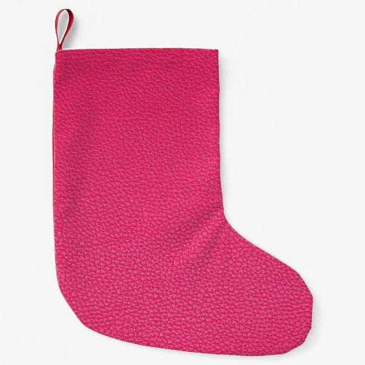 Fijne luxe roze doek textuur. kleine kerstsok (Voorkant)