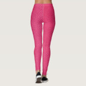 Fijne luxe roze doek textuur. leggings (Achterkant)