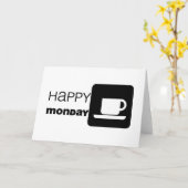 Fijne maandag Humor! Kaart (Gele Bloem)