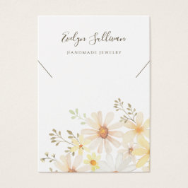 Fijne madeliefjes ketting display kaart