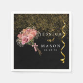 Fijne Magische Boeket Bruiloft Cocktail servetten (Voorkant)