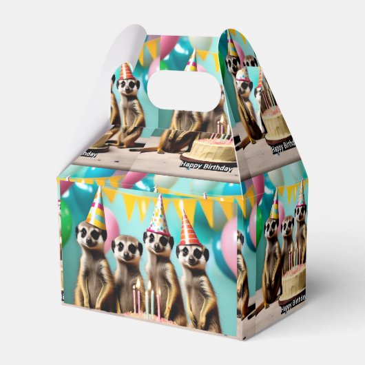 Fijne Meerkat verjaardag, Bedankdoosjes (Achterkant)