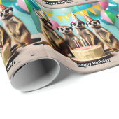Fijne Meerkat verjaardag, Cadeaupapier (Rol Hoek)