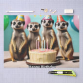 Fijne Meerkat verjaardag, Tissuepapier (Craft)