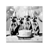 Fijne Meerkat verjaardag, Zelfinktende Stempel (Design)