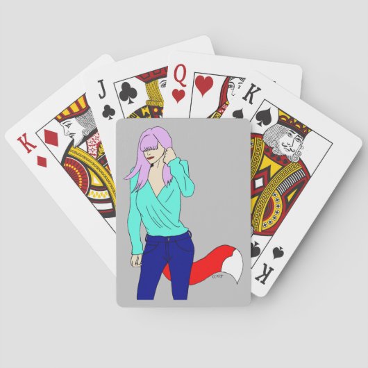 fijne meid pokerkaarten (Achterkant)