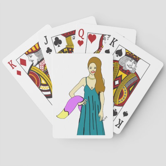 fijne meid pokerkaarten (Achterkant)