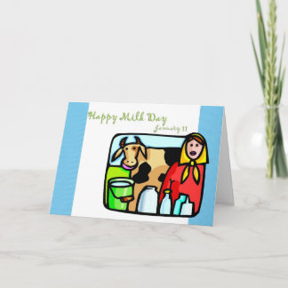 Fijne melkdag 11 januari kaart