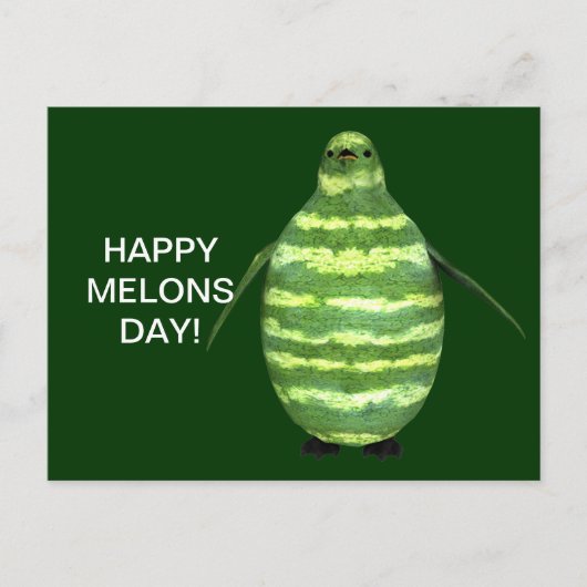Fijne Melons Dag! Briefkaart (Voorkant)
