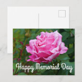 Fijne Memorial Day - Memorial Day Roos #2 Ansichtk Briefkaart (Voorkant / Achterkant)