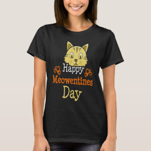 Fijne Meowentines Dag Kattenfokker Paw Liefde Vale T-shirt