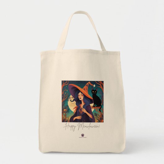 Fijne Meowloween! Schoudertas Tote Bag (Voorkant)