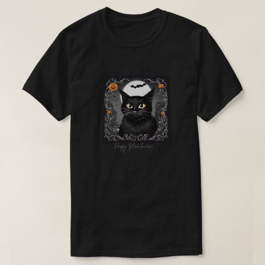 Fijne Meowloween! T-shirt (Design voorkant)