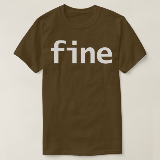 Fijne minimale witte tekst typografie t-shirt (Design voorkant)