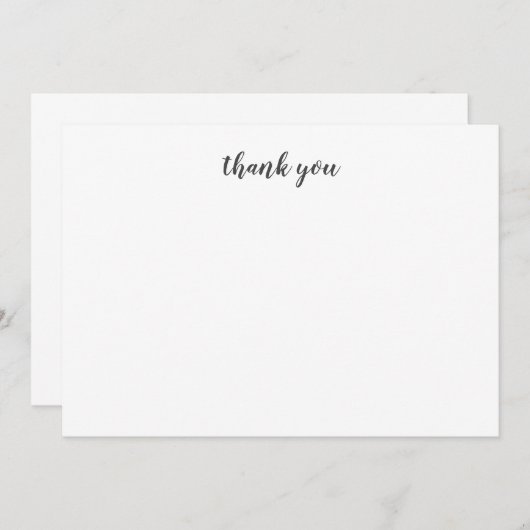 Fijne minimalistische bedankt (Voorkant / Achterkant)