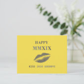 Fijne MMXIX kus 2018 gedag Briefkaart (Staand voorkant)