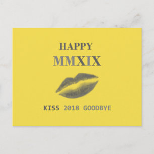 Fijne MMXIX kus 2018 gedag Briefkaart