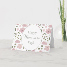 Fijne Moeder-to-be Dag, Bloemen Moederdag Kaart