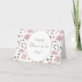 Fijne Moeder-to-be Dag, Bloemen Moederdag Kaart