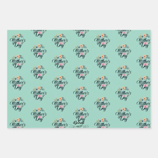 Fijne Moederdag 2025 Inpakpapier Vel (Voorkant 2)