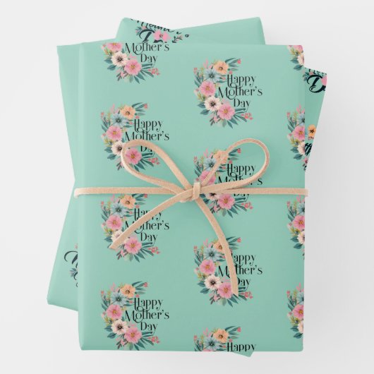 Fijne Moederdag 2025 Inpakpapier Vel (In situ)