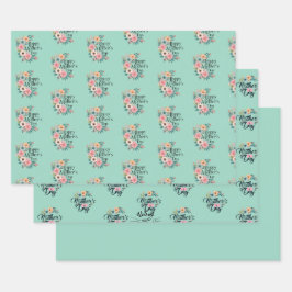 Fijne Moederdag 2025 Inpakpapier Vel