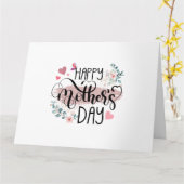 Fijne Moederdag 2025 Schattige bloemen voor vrouwe Kaart (Gele Bloem)