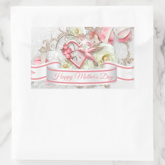 Fijne Moederdag 4 Rechthoekige Sticker (Tas)