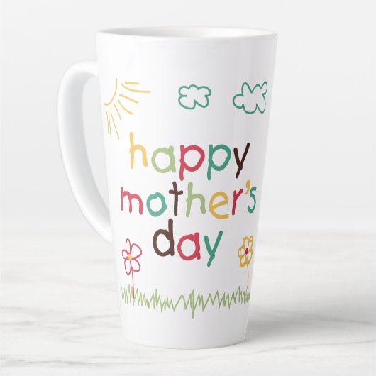 Fijne Moederdag 5 Latte Mok (Linkerhoek)