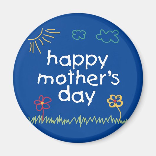 Fijne Moederdag 5 Magneet (Voorkant)