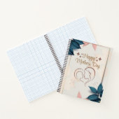 Fijne Moederdag 8.5" x 11" Spiraal Notebook Notitieboek (Binnen)