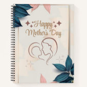 Fijne Moederdag 8.5" x 11" Spiraal Notebook Notitieboek (Voorkant)