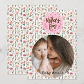 Fijne Moederdag aan de Beste Moeder Foto Feestdagenkaart (Voorkant / Achterkant)