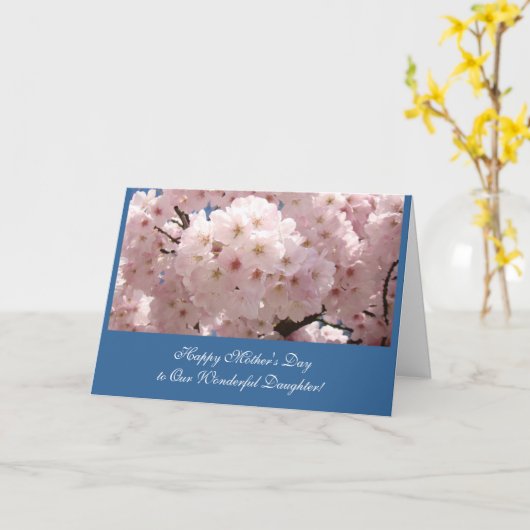 Fijne Moederdag aan onze lieve dochter! Kaart (Gele Bloem)