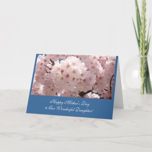 Fijne Moederdag aan onze lieve dochter! Kaart (Voorkant)