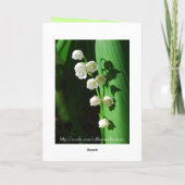 Fijne Moederdag als een moeder voor mij Lily van d Kaart (Achterkant)