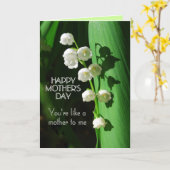 Fijne Moederdag als een moeder voor mij Lily van d Kaart (Gele Bloem)