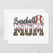 Fijne Moederdag Baseball mama! Briefkaart (Voorkant / Achterkant)