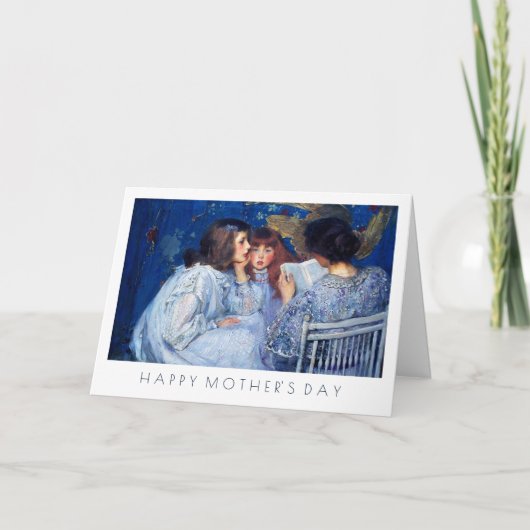 Fijne Moederdag. beeldende kunst Kaart (Voorkant)