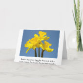 Fijne Moederdag! Beste vriend Kaarten narcissen (Achterkant)
