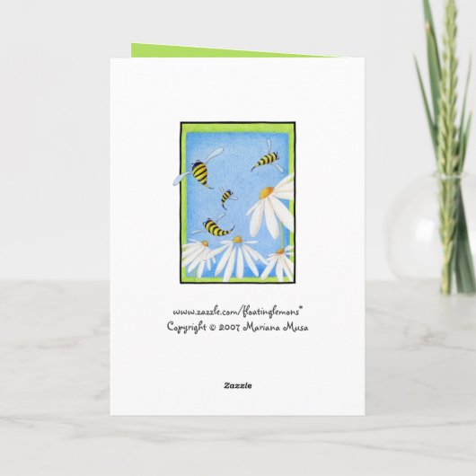 Fijne Moederdag bijen Kaart (Achterkant)