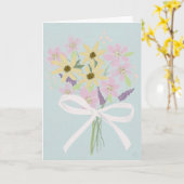 Fijne Moederdag bloemen kaart (Gele Bloem)