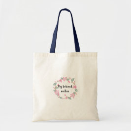 Fijne Moederdag – Bloemenkranstekeningen Tote Bag