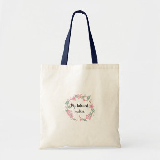 Fijne Moederdag – Bloemenkranstekeningen Tote Bag