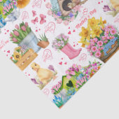 Fijne Moederdag Bloemrijke Lentetuin Tissuepapier (Detail)