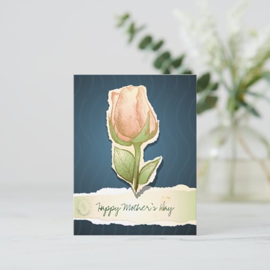 Fijne Moederdag, briefkaart (Staand voorkant)