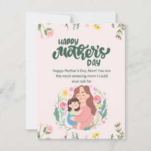 Fijne moederdag briefkaart